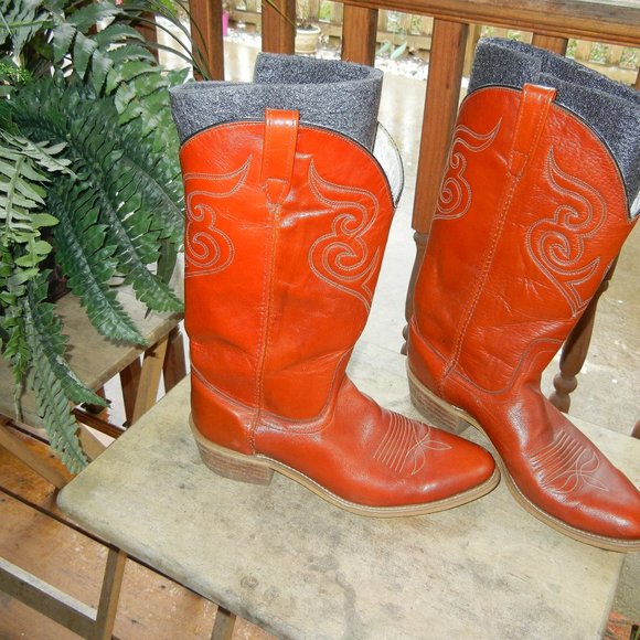 Dingo Acme Mens Western Cowboy Boots 7799 Embroidered  Brown Leather USA 10D - Picture 7 of 10